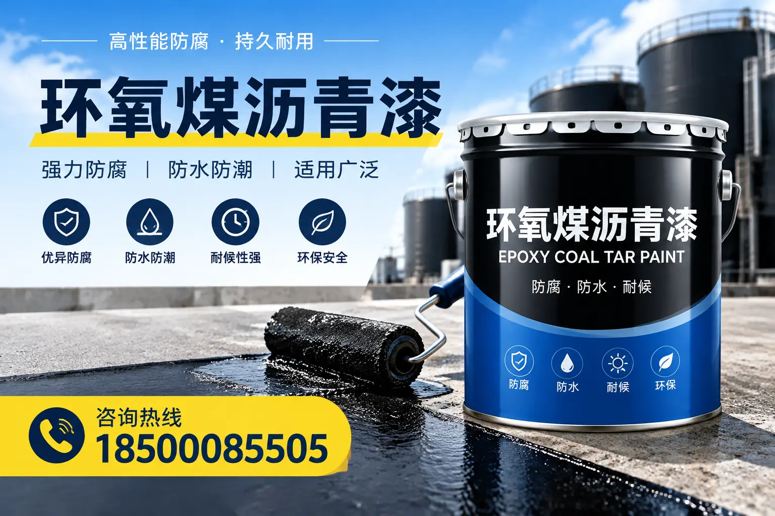 选择环氧煤沥青漆的五大理由，喀什客户必知